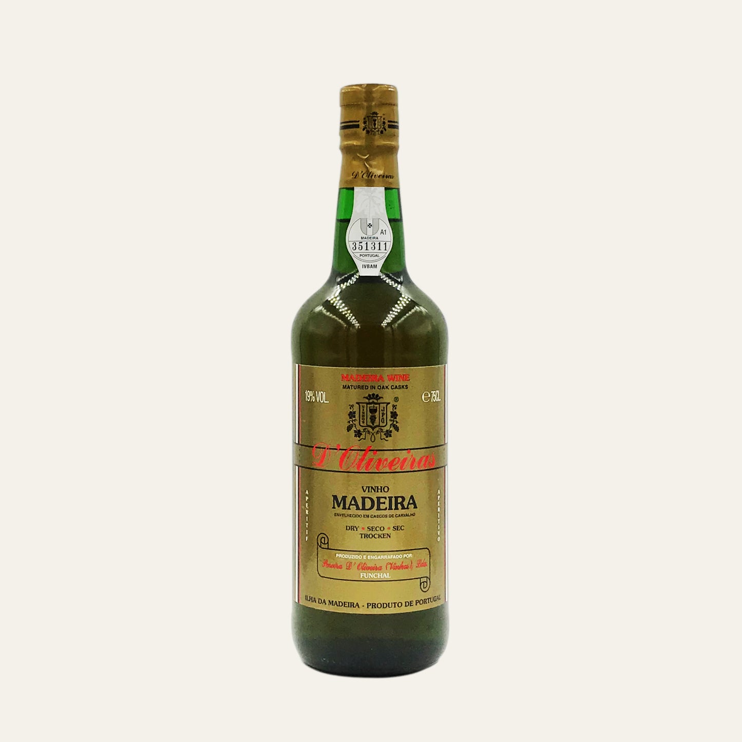 Madeira Dry D'Oliveiras 3 Years